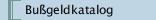Bußgeldkatalog